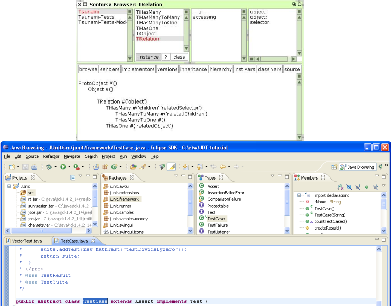 A refactoring browser in a modern IDE.